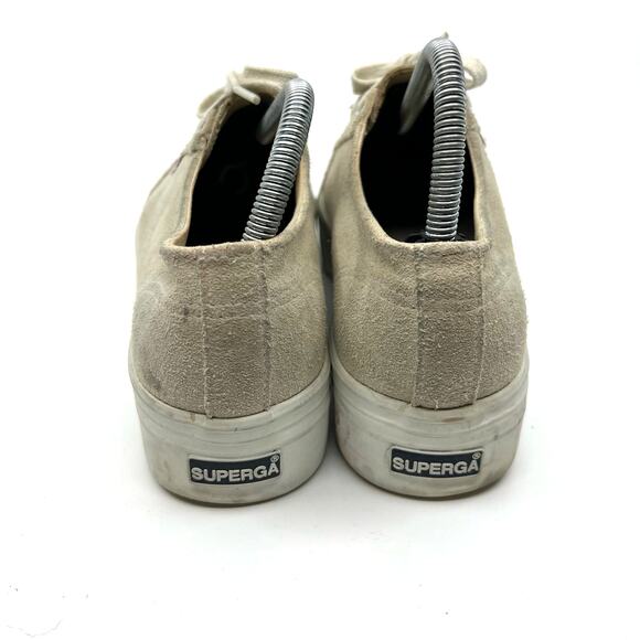 Superga Sand Suede Platform Sneaker Women's 7.5 US - Picture 6 of 9